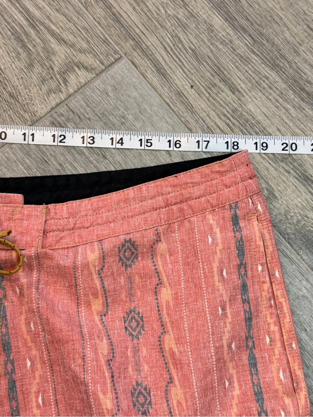 Billabong X Wrangler Board Shorts Mens 38 Red Wesley Lo Tide Hemp Blend Beach